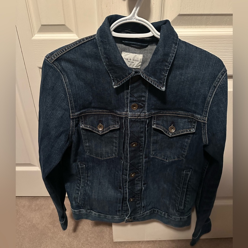 Rag and Bone Definitive Denim Jacket Mid-Indigo